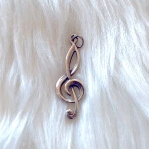 Sterling Silver Treble Clef Pendant